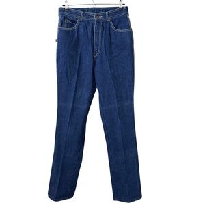 Vintage Bon Jour dark wash embellished pocket jeans Size 8